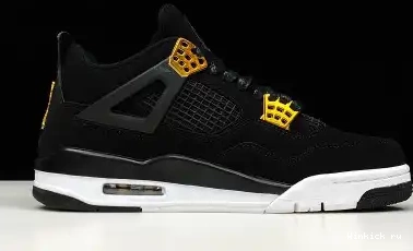 JORDAN AIR BLACK GOLD-WHITE METALLIC MENS 4 “ROYALTY” 0417